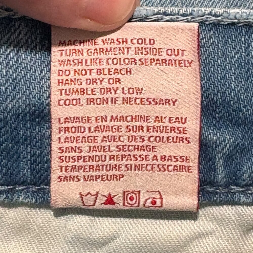 Revice Multi Wash Medium Rise Patchwork Raw Hem A… - image 5